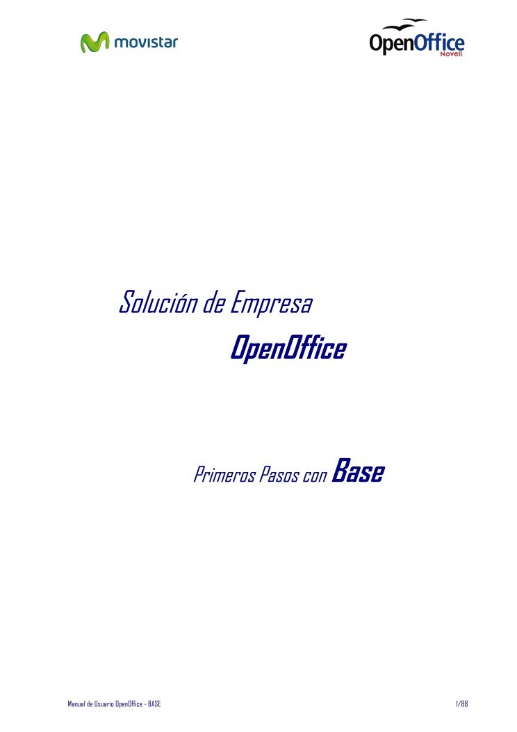Imágen de pdf OpenOffice - Primeros Pasos con BASE